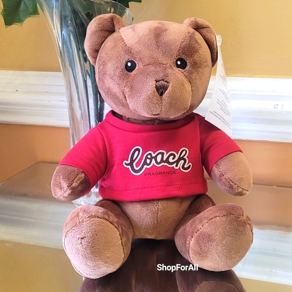 - Coach Limited Edition Logo Teddy Bear Plush - Picture 4 of 5